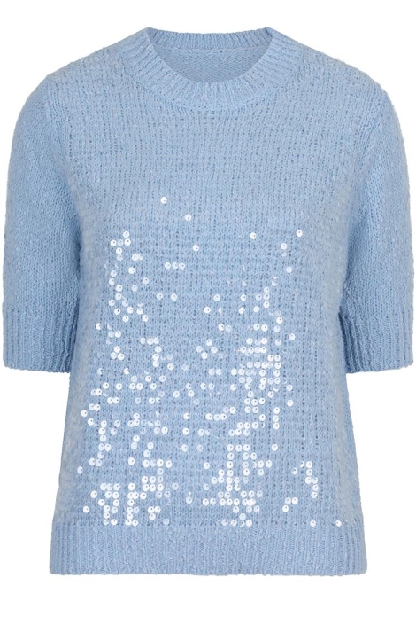 EsQualo sweater s/slve sequins